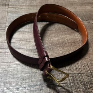 Coach Men's Brown Leather Belt